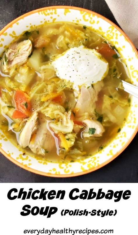 Chicken Potato Cabbage Soup, Cabbage Chicken Noodle Soup, Cabbage Soup Chicken, Chicken Cabbage And Potatoes, Chicken And Cabbage Soup Recipes, Chicken Cabbage Soup Crockpot, Cabbage Recipe Soup, Cabbage And Rice Soup, Chicken Cabbage Soup Recipes