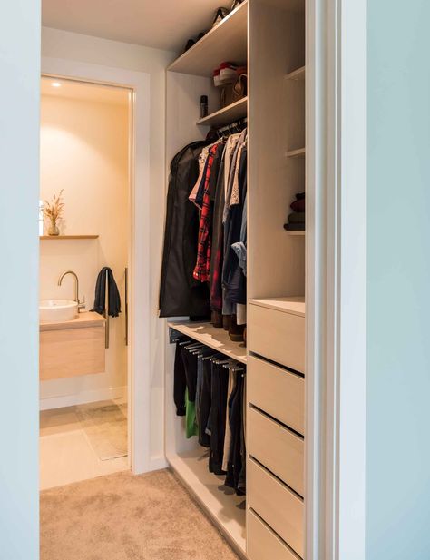 Walk Through Closet To Bathroom Small, Walk Through Closet Into Bathroom, Walk Through Closets To Bathroom, Walk In Wardrobe With Toilet, Walk In Closet Ensuite, Small Walk Through Wardrobe To Ensuite, Walk Through Closet To Ensuite, Master Ensuite And Walk In Closet, Shower Dressing Room Combo