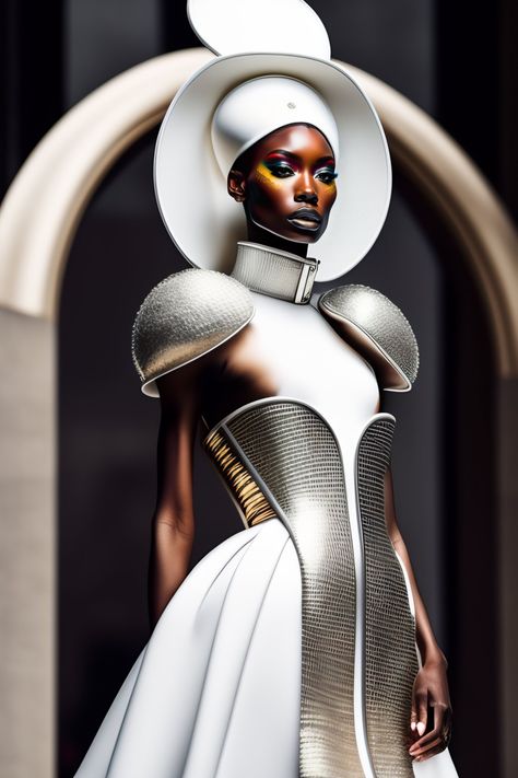 Mathu Andersen, Afrofuturism Fashion, Sci Fi Dress, Avangard Fashion, High Tech Fashion, Futuristic Dress, Extraordinary Clothes, Alien Clothes, Futurism Fashion