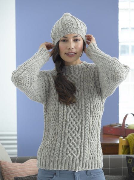 Cable Knit Sweater Pattern Free, Free Aran Knitting Patterns, Cable Sweater Pattern, Knitting Patterns For Women, Cable Knit Sweater Pattern, Aran Sweaters, Free Knitting Patterns For Women, Aran Jumper, Aran Knitting Patterns