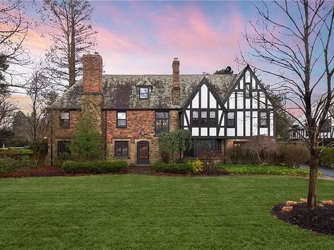 18400 Shelburne Rd, Shaker Heights, OH 44118 | MLS #4172256 | Zillow Built In Lockers, Contemporary Crystal Chandelier, Shaker Heights, Retro Interior Design, English Tudor, Retro Interior, Cozy Fireplace, Cathedral Ceiling, Floor Finishes