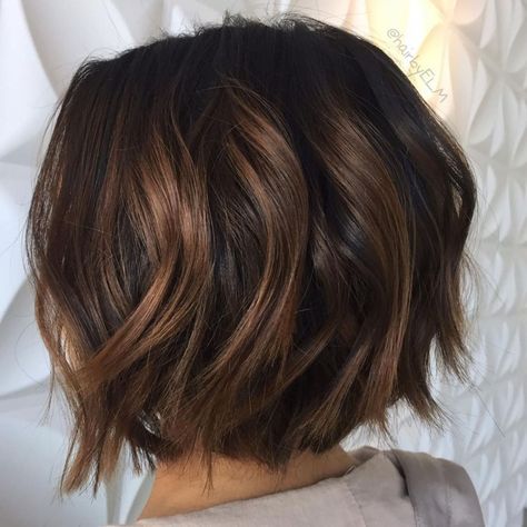 60 Chocolate Brown Hair Color Ideas for Brunettes チョコレートブラウン ヘアカラー, Brown Balayage Bob, Light Brown Balayage, Dark Chocolate Brown Hair, Balayage Haircut, Chocolate Brown Hair Color, Hair Color Chocolate, Brown Hair Dye, Chocolate Hair