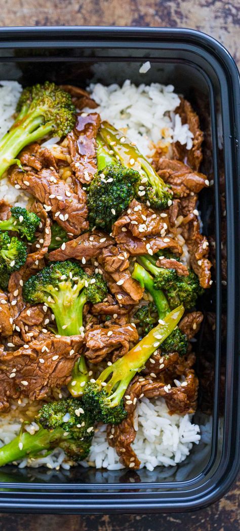 Beef and Broccoli Stir Fry is way better than takeout and this easy stir fry sauce is incredible - easy as can be but the flavors really pop. I love this beef stir fry for meal prep or meal planning over a bed of white rice. An easy, excellent 30-minute meal that always gets rave reviews. Best Stir Fry Sauce, Beef And Broccoli Sauce, Best Stir Fry, Beef Broccoli Stir Fry, Stir Fry Sauce Easy, Easy Beef And Broccoli, Healthy Lunch Meal Prep, Broccoli Stir Fry, Beef And Broccoli