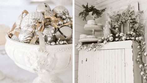 24 White Christmas Decor Ideas » Lady Decluttered White Christmas Decor Ideas, Lady Decluttered, Wonder Land, A White Christmas, Christmas Interiors, Holiday Planner, White Christmas Decor, The Magic Of Christmas, Magic Of Christmas