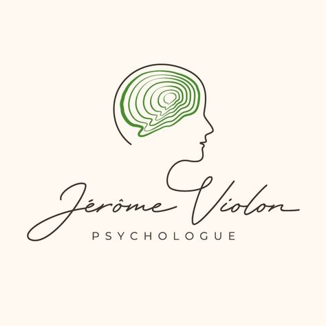 Psychotherapist Logo, Artistic Logo, Office Logo, Brain Logo, Logo Sketches, Brain Science, Working Professional, Therapy Office, Success Coach