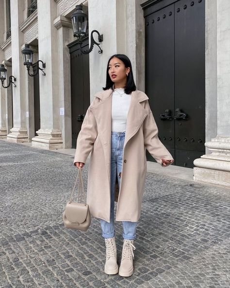 Thanya | THANYAW on Instagram: “Nude outfits for the win 🤎 YES or NO? Anzeige | Brands are tagged” Nude Winter Outfit, Thanyaw Outfits, Winter Outfits Elegant, Winter Outfits Baddie, Thanya W, January Style, Elegant Winter Outfits, Winter Wear For Women, Everyday Outfits Winter