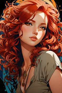 Redhead Art, Photographie Portrait Inspiration, Cartoon Profile Pics, Jolie Photo, Digital Art Girl, Digital Portrait, Character Portraits, Anime Artwork, Cartoon Art Styles