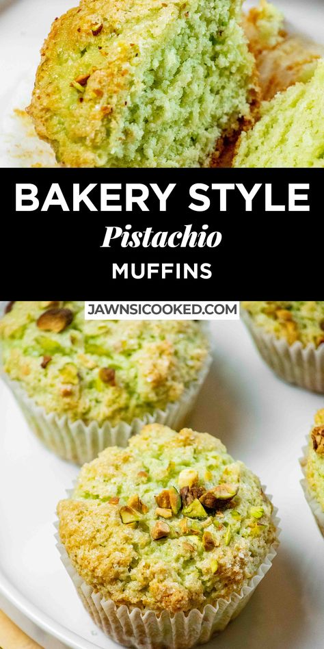 Easy Pistachio Muffins, Bakery Style Pistachio Muffins, Pistachio Pudding Bread, Pistachio Muffins Recipe With Pudding, Pistachio Pudding Recipes, Pistachio Bread Recipe, Pistachio Muffin, Pistachio Muffins Recipe, Pistachio Cupcakes