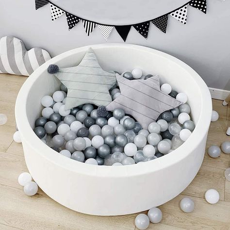 Foam Ball Pit, Toddler Playpen, Kids Ball Pit, Kids Wall Clock, Baby Playpen, Baby Ball, Baby Room Inspiration, Nursery Room Inspiration, Ball Pit