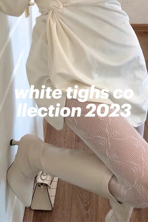 White Tights Outfit Coquette, White Lace Tights Outfit, White Fishnet Outfit, White Socks Outfit, Lace Tights Outfit, White Tights Outfit, Fishnet Outfit, White Fishnets, Frilly Socks