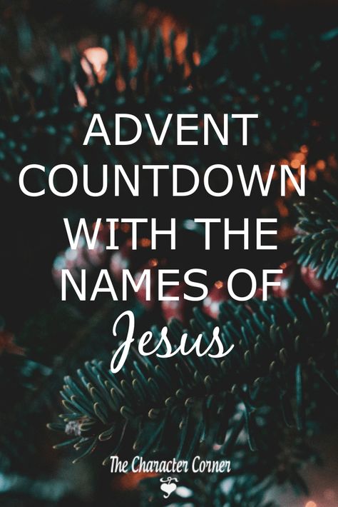 Advent Youth Group Lessons, Christian Advent Ideas, Christian Advent Calendar Ideas Diy, Biblical Advent Calendar, Advent Meaning, Names Of Jesus Advent, Advent Themes, The Names Of Jesus, Season Of Advent