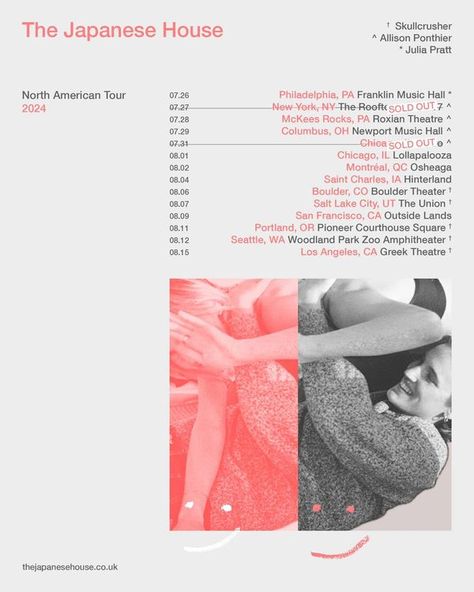 The Japanese House The Japanese House Poster, The Japanese House, House Poster, Uk Tour, Japanese House, Room Posters, One Week, A Dream, Portfolio