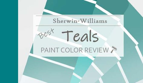 best-sw-teal-colors-featured-image Sw Turquoise Paint Colors, Teal Exterior Paint Colors For House, Worn Turquoise Sherwin Williams, Dark Teal Front Door Sherwin Williams, Light Teal Exterior House Paint, Maxi Teal Sherwin Williams, Teal Front Door Colors Sherwin Williams, Sherwin Williams Turkish Tile, Sherwin Williams Teal Colors