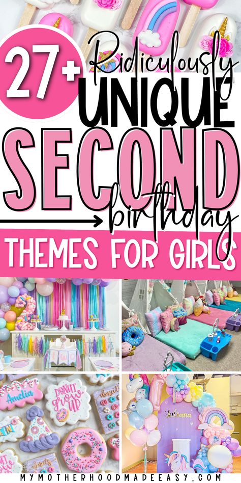 27+ Unique & Creative 2nd Birthday Themes for Girls [You’ll Love] – My Motherhood Made Easy 2 Year Birthday Theme Ideas, Two Sassy Birthday Party Theme, Cute Two Year Old Birthday Themes, Birthday Party Theme For 2 Year Girl, Table For Two Birthday Theme, Turning Two Birthday Ideas Girl, 2nd Birthday Theme Ideas Girl, 2 Yrs Old Girl Birthday Party, Girls 2nd Birthday Party Ideas Themes