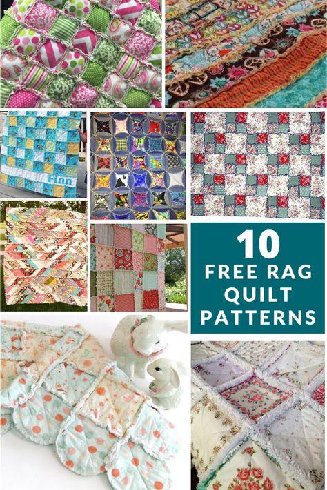 10 Free Rag Quilt Patterns - Sewing With Scraps Rag Quilt Throw Pattern, Rag Quilting For Beginners Easy, Jelly Roll Rag Quilt Patterns, Rag Quilt Designs Layout, Cotton Rag Quilt, Rag Quilt Designs, Modern Rag Quilt, Christmas Tree Rag Quilt Patterns, Rag Quilt Patterns Free