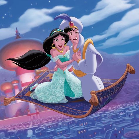 Ultimate Princess Celebration on Instagram: “✨ 🎶 𝗢𝗡 𝗧𝗛𝗜𝗦 𝗗𝗔𝗬 𝗜𝗡 𝗗𝗜𝗦𝗡𝗘𝗬 𝗛𝗜𝗦𝗧𝗢𝗥𝗬 🎶✨ We discovered "A Whole New World" with Aladdin and Jasmine! Happy 30th Anniversary! 🧞‍♂️” Aladdin Carpet, Aladdin Art, Aladdin Et Jasmine, Happy 30th Anniversary, Disney Princess Jasmine, Disney Jasmine, Aladdin And Jasmine, Girl Drawings, Disney Princess Dresses