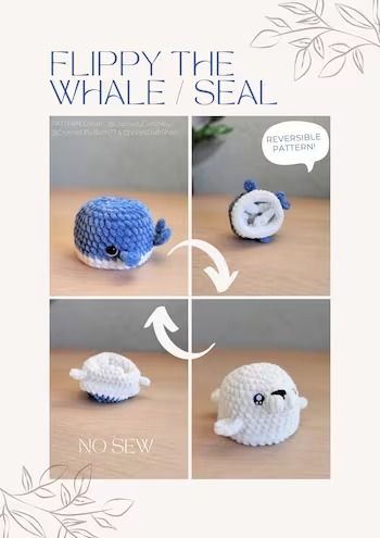 CrochetCroChey - Etsy Canada Crochet Sea Creatures, Crochet Whale, Crocheted Jellyfish, Whale Pattern, Quick Crochet Patterns, Crochet Quilt, The Whale, Quick Crochet, Types Of Yarn