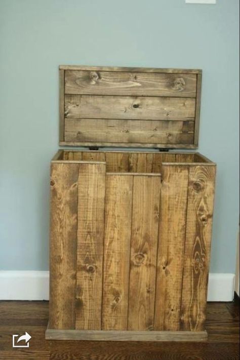 DIY Laundry Hamper-Dirty Laundry Belongs in the Basket, Not Online Amazing Kitchens, Diy Muebles Ideas, Diy Projektit, Wooden Pallet Furniture, Pallet Creations, Wooden Pallet Projects, Diy Laundry, Pallet Crafts, Diy Holz