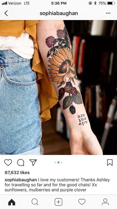 Boomerang Tattoo, Fernweh Tattoo, Forearm Tattoo Design, Sunflower Tattoos, Diy Tattoo, Sunflower Tattoo Design, Tattoo Designs And Meanings, Sunflower Tattoo, 문신 디자인