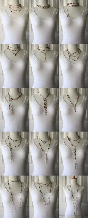 How To Wear A Long Necklace, Gemstone Lariat Necklace, Lariat Necklaces, Necklace Styles, Lariat Style Necklace, Diy Jewelry Inspiration, Jewelry Techniques, Pretty Necklaces, Jewelry Making Tutorials