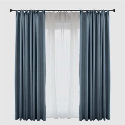 Solid Blue Blackout Curtain Modern Simple Curtain Living Room Bedroom Fabric(One Panel) Curtain Living Room, Bedroom Fabric, Curtains Blue, Blue Blackout Curtains, Curtain Modern, Plain Curtains, Simple Curtains, Living Room Decor Curtains, Green Curtains