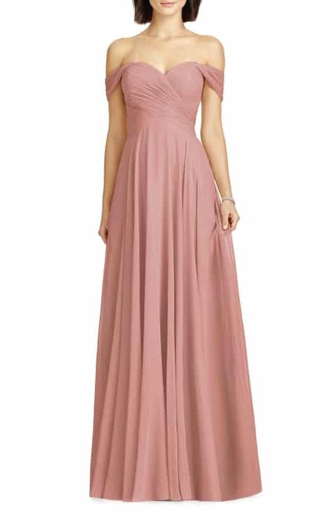 Product Image Pleated Skirt Fall, Dessy Collection, Pink Bridesmaid Dresses, Chiffon Gown, A Line Gown, Long Bridesmaid Dresses, Wedding Bridesmaid Dresses, Chiffon Bridesmaid, Sweet Dress