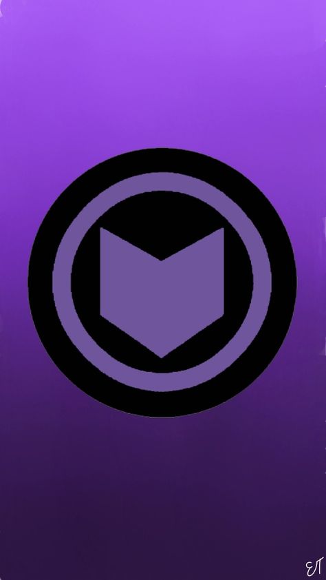 Hawkeye Logo Marvel, Kate Bishop Wallpaper Purple, Kate Bishop Symbol, Og Avengers, Hawkeye Wallpaper, Hawkeye Aesthetic, Hawkeye Logo, Black Widow Wallpaper, Best Avenger