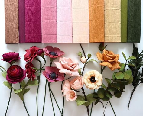 Crepe Paper | Premium Italian Crepe Paper | Carte Fini Photo Backdrops Diy, Realistic Paper Flowers, Crepe Paper Flowers Diy, Paper Flowers Diy Easy, Flowers In The Attic, Paper Plants, Paper Bouquet, Photo Backdrops, Crepe Paper Flowers