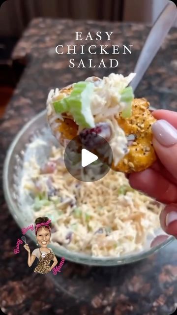 Lori Conway on Instagram: "Hands down best chicken salad ever!! Comment “recipe” and I will send over details!   #crazybusymama #easylunchideas" Crazy Busy Mama Recipes Lori Conway, Lori Conway, Crazy Busy Mama, Best Chicken Salad, Salad For Lunch, Easy Chicken Salad, Mama Recipe, Best Chicken, Lunch Salads