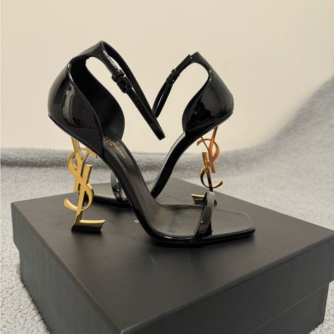 I Have A Pair Of Ysl Heels Up For Grabs. These Haven’t Been Worn Once And Have All Original Packing And Box Included, As Well As The Original Sales Receipt From Ysl Las Vegas. Don’t Miss Out. Fancy Heels Aesthetic, Fancy Astethic, Expensive Shoes Women, Shoe Inspo Heels, Jimi Choo Shoes, Salto Saint Laurent, Talon Yves Saint Laurent, Talon Ysl, Baddie Outfits With Heels