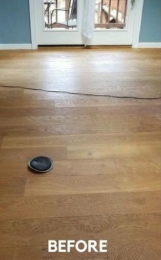 . Restaining Wood Floors, Wood Bedroom Floor, Diy Floors, Floor Bedroom Ideas, Bedroom Wood Floor, Decor Makeover, Hometalk Diy, Diy Wood Floors, Decorating Hacks