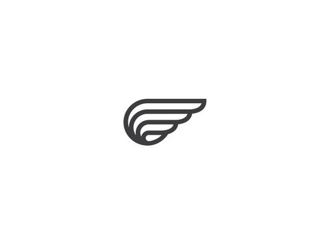 Wing Logo by Taras Boychik  #Design Popular #Dribbble #shots River Logo, Logistics Logo, Aviation Logo, Wing Logo, Logo Personal, Logo Minimalista, Logo Luxury, Fly Logo, Logo Redesign