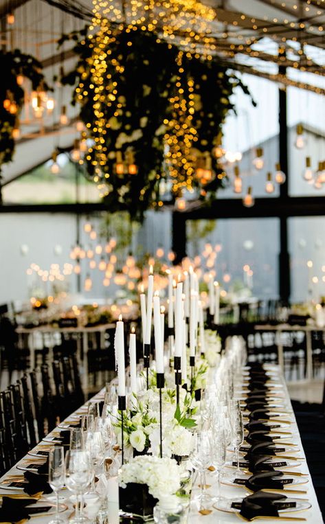 Modern Boho Glam Wedding, Modern Classic Wedding Aesthetic, Black Tie Wedding Theme, Black Tie Wedding Decor, Classic Modern Wedding, Wedding Booth, Modern Wedding Theme, Fall Begins, Black And White Wedding Theme