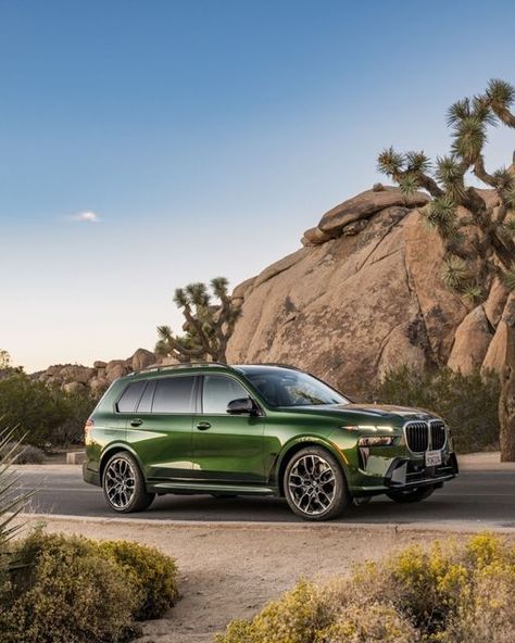 BMW on Instagram: "The king pin. 🌵🌳🍃 The BMW X7. #THEX7 #BMW #X7 __ BMW X7 M60i xDrive : Combined fuel consumption: 12.9–12.1 l/100 km. Combined CO2 emissions: 292–274 g/km. All data according to WLTP. Further info: www.bmw.com/disclaimer" Bmw X7, King Pin, Mid Summer, Truth And Justice, 100 Km, Back Seat, Wisteria, Mens Street Style, The King