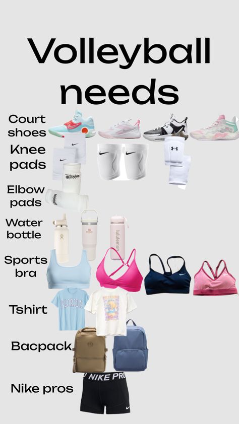 What To Bring To A Volleyball Game, What To Wear To Volleyball, Volleyball Must Haves, Volleyball Aesthetic Outfits, Volleyball Outfits Practice, Volleyball Outfits Aesthetic, Volleyball Fits, Christmas Outfits Teens, Sporty Fits