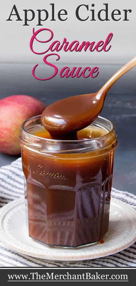 Cider Caramel, Apple Cider Sauce, Apple Cider Caramel, Fall Desserts Apple, Sweet Sauces, Apple Cider Recipe, Apple Cider Caramels, Apple Sauce Recipes, Waffles Recipe