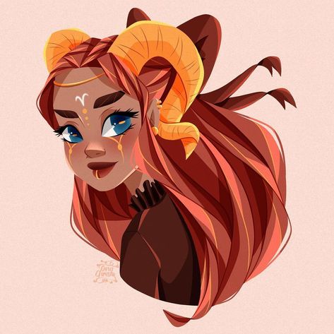 Christo Art, Aries Friends, Aries Star Sign, Aries Aesthetic, Aries Art, Zodiac Characters, Girl Cartoon Characters, Person Drawing, Marvel Clothes