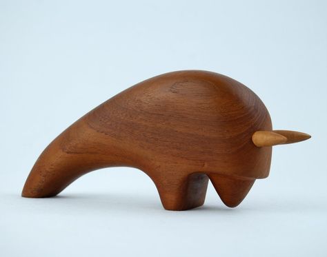 Wooden Sculpture, Spoon Rest, Wood Toys, Animal Sculptures, Wood Decor, Wooden Toy Car, Denmark, Scandinavian Design, 1960s