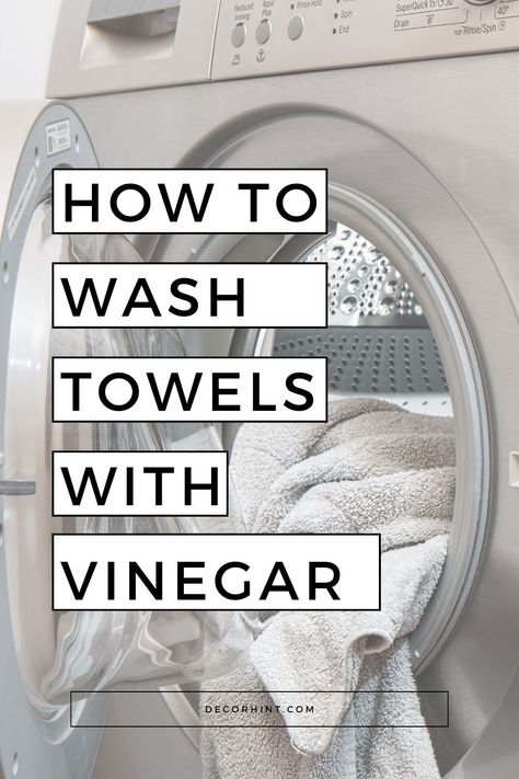 Revitalize your towels with the magic of vinegar! Discover how this simple pantry staple can transform your linens from stiff and musty to soft and fresh. Our guide is packed with cleaning tips that will show you how to wash towels with vinegar for the best results. Say goodbye to harsh chemicals and hello to eco-friendly, cost-effective solutions. Towel Washing Tips, How To Wash Towels With Vinegar, Washing Towels With Vinegar Baking Soda, Cleaning Towels With Vinegar, How To Strip Towels In Washer, How To Clean Sheets, Clean Towels With Vinegar, Washing Towels With Vinegar, White Towels White Again