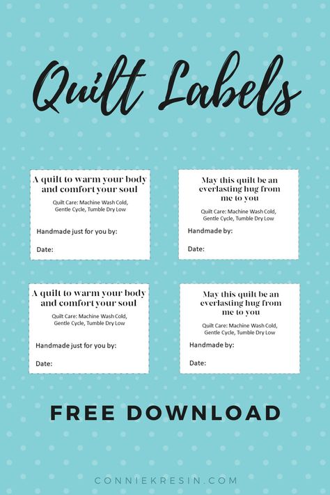 Quilt Labels you can use on your quilts to record information Embroidered Labels For Quilts, Free Printable Quilt Labels Clip Art, Printable Quilt Labels Free, Quilting Labels Sayings, Quilt Labels Ideas Sayings For Grandson, Quilt Washing Instructions Printable, Quilting Labels Ideas, Memory Quilt Labels Ideas Sayings, Funny Quilt Labels