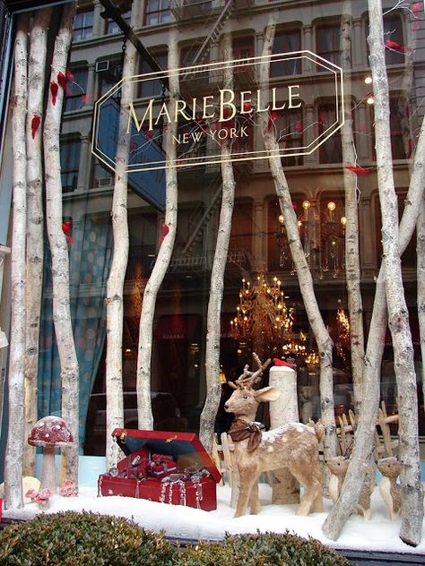 Christmas Store Displays, Winter Window Display, Boutique Window Displays, Autumn Window Display, Autumn Window, Christmas Shop Window, Windows Display, Decoration Vitrine, Store Window Display