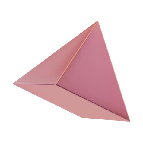 3d shape triangle pyramid in pastel color Triangle Manifestation, 3d Triangle, Geometric Coloring Pages, Pyramid Shape, Chic Dress Classy, 3d Shape, Dress Classy, Triangle Shape, Colour Images