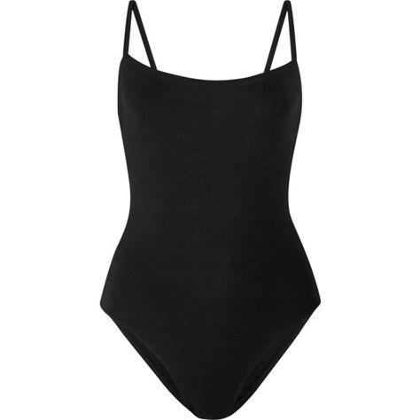 Eres Les Essentiels Aquarelle swimsuit (425 CAD) ❤ liked on Polyvore featuring swimwear, one-piece swimsuits, swimsuits, tops, ÐºÑÐ¿Ð°Ð»ÑÐ½Ð¸ÐºÐ¸, beach wear, eres bathing suits, black swimwear y mens beachwear Eres Swimsuit, Eres Swimwear, Swim Costume, Swimming Costumes, Swimwear Black, Pool Fashion, Bodysuit Tops, Black Bathing Suits, Knitted Suit