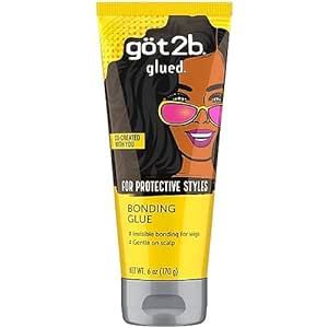 Got2b Glued Bonding Glue, For Protective styles, Gentle on Scalp, Wig Glue 6 oz Got2b Glued, Wig Glue, Glue Remover, Protective Style, Styling Gel, Hair Gel, Wig Accessories, Dry Shampoo, Organic Beauty