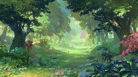 Anime Backgrounds Aesthetic Landscape, Anime Backgrounds Aesthetic, Backgrounds Aesthetic Landscape, Cottagecore Wallpaper, Nature Desktop, Aesthetic Landscape, Cocoppa Wallpaper, Backgrounds Aesthetic, Fantasy Background