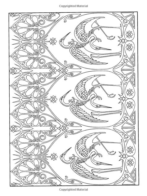 Art Nouveau Patterns (Dover Design Coloring Books): Marty Noble: 9780486461984: Amazon.com: Books Art Nouveau Animals, Art Nouveau Nature, Creative Haven Coloring Books, Book Creative, Nature Designs, Motif Art Deco, Art Nouveau Illustration, Art Nouveau Pattern, Designs Coloring Books