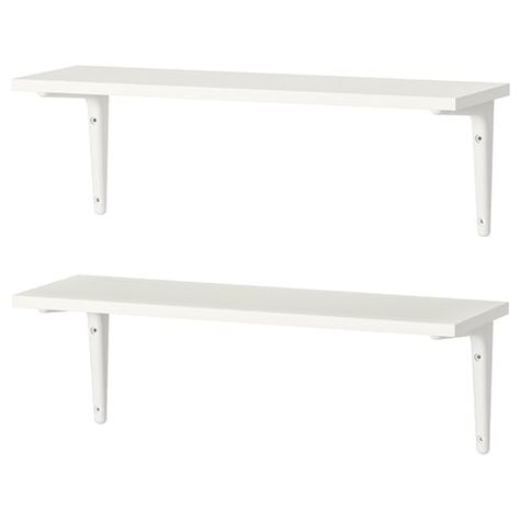 Wall Shelving Systems - IKEA Ikea Wall Shelves, Wall Shelving Systems, White Wall Shelves, Ikea Wall, Ikea Ireland, Ikea Lack, Ikea Shelves, Wall Shelves & Ledges, White Shelves