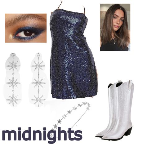 Sunshine And Midnight Rain Costume Taylor Swift, Taylor Swift Inspired Outfits Midnight, Midnights Outfit Taylor Swift Ideas, Midnights Taylor Swift Costume, Midnights Dress Taylor Swift, Midnights Outfits Taylor Swift, Taylor Swift Eras Tour Outfit Ideas Midnights, Taylor Swift Eras Tour Costume, Midnights Outfit Taylor Swift