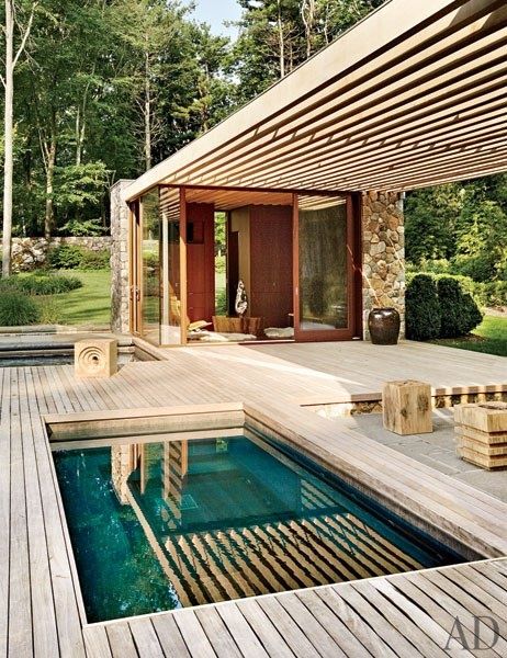 Small Pools, Hus Inspiration, Small Pool, Design Exterior, Outdoor Swimming, Contemporary Outdoor, Pool Spa, Futurism, Outdoor Rooms