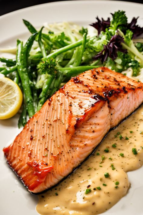 Honey Mustard Salmon Recipe

Ingredients

- 4 salmon fillets
- 1/4 cup honey
- 1/4 cup Dijon mustard
- 2 tablespoons soy sauce
- 1 tablespoon olive oil
- 1 clove garlic, minced
- Salt and pepper to taste
- Fresh parsley for garnish (optional)

Full Cooking Instructions on... Salmon Dijon Mustard Recipes Air Fryer, Salmon With Dijon Mustard Sauce, Thanksgiving Salmon, Salmon Sides Dishes, Dijon Mustard Salmon, Mustard Sauce For Salmon, Honey Mustard Salmon Recipes, Dijon Mustard Sauce, Dijon Salmon